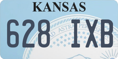 KS license plate 628IXB