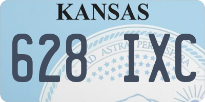 KS license plate 628IXC