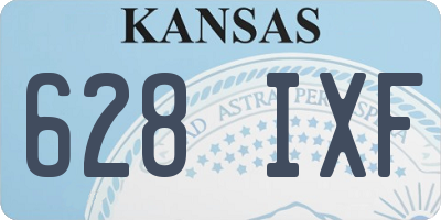 KS license plate 628IXF