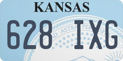 KS license plate 628IXG