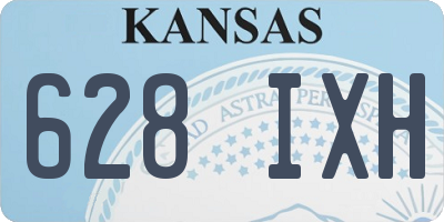 KS license plate 628IXH