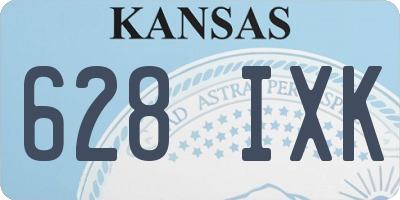 KS license plate 628IXK