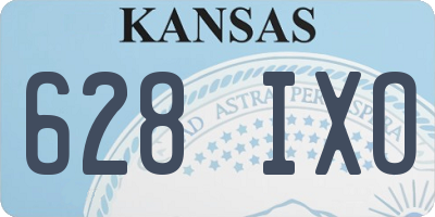 KS license plate 628IXO