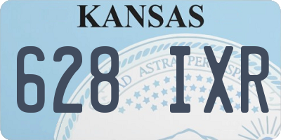 KS license plate 628IXR