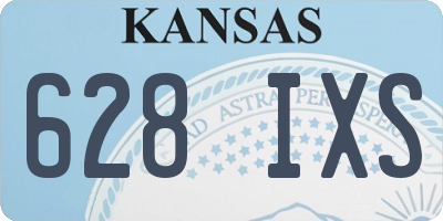 KS license plate 628IXS