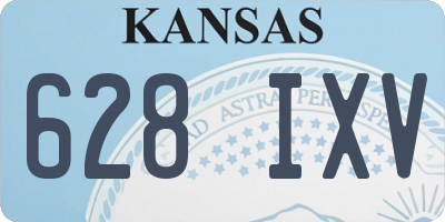 KS license plate 628IXV