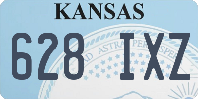 KS license plate 628IXZ