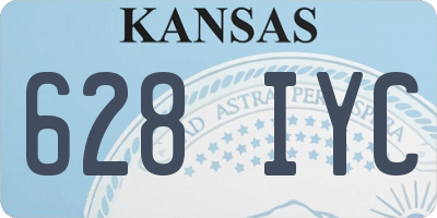 KS license plate 628IYC