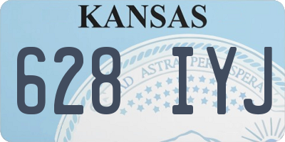 KS license plate 628IYJ