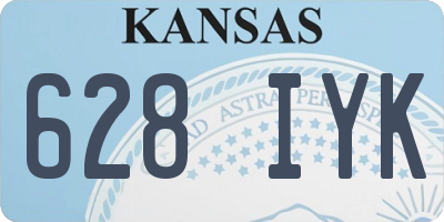 KS license plate 628IYK
