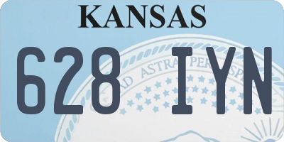 KS license plate 628IYN