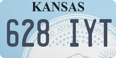 KS license plate 628IYT