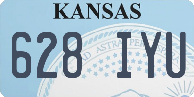 KS license plate 628IYU