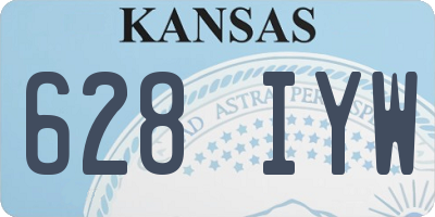 KS license plate 628IYW