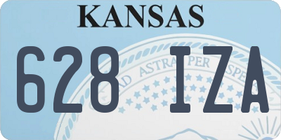 KS license plate 628IZA