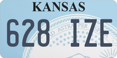 KS license plate 628IZE