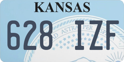 KS license plate 628IZF