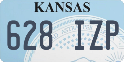 KS license plate 628IZP