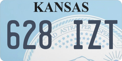 KS license plate 628IZT