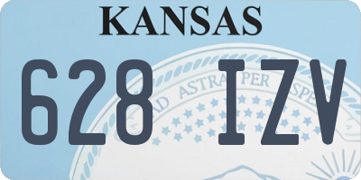 KS license plate 628IZV