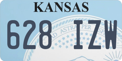 KS license plate 628IZW