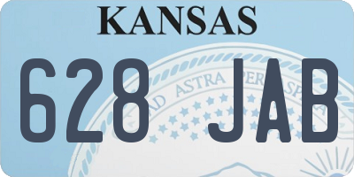 KS license plate 628JAB