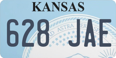 KS license plate 628JAE