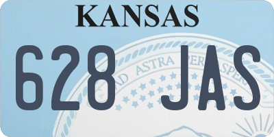 KS license plate 628JAS