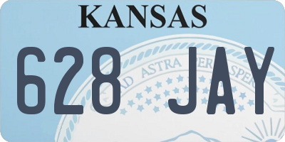 KS license plate 628JAY