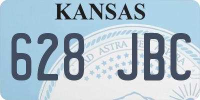 KS license plate 628JBC
