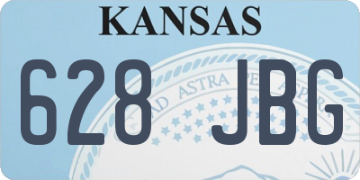 KS license plate 628JBG