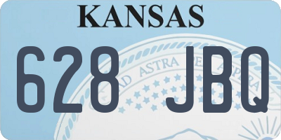 KS license plate 628JBQ
