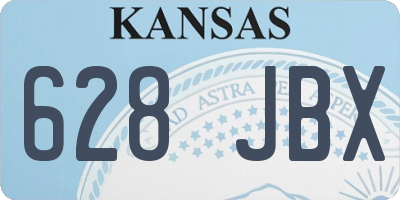 KS license plate 628JBX