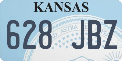 KS license plate 628JBZ