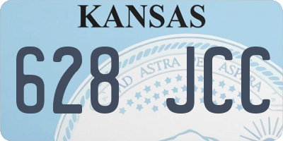 KS license plate 628JCC