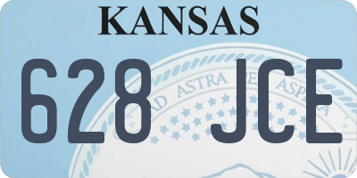 KS license plate 628JCE