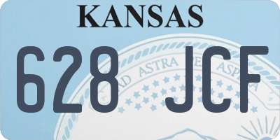 KS license plate 628JCF