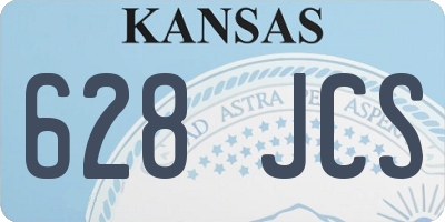 KS license plate 628JCS