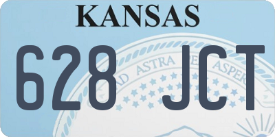 KS license plate 628JCT