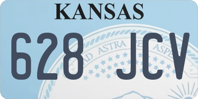 KS license plate 628JCV