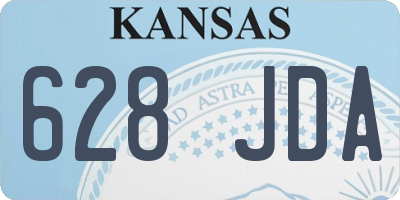 KS license plate 628JDA