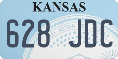 KS license plate 628JDC