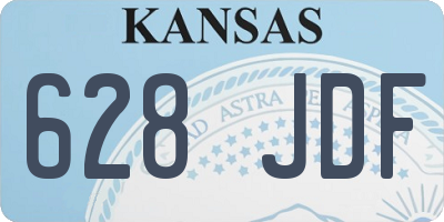 KS license plate 628JDF