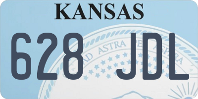 KS license plate 628JDL