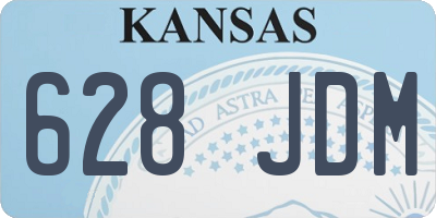 KS license plate 628JDM