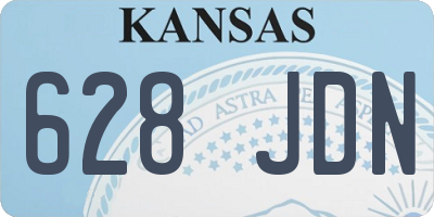 KS license plate 628JDN
