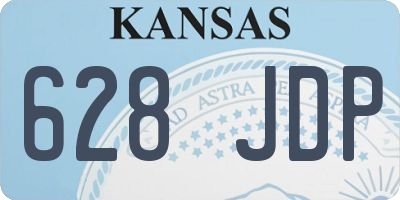 KS license plate 628JDP