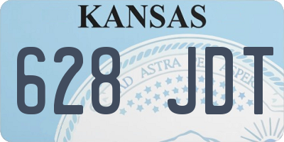 KS license plate 628JDT