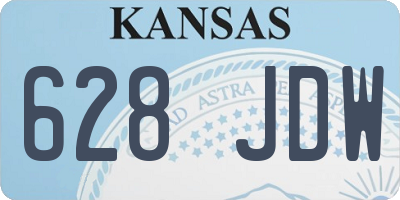 KS license plate 628JDW