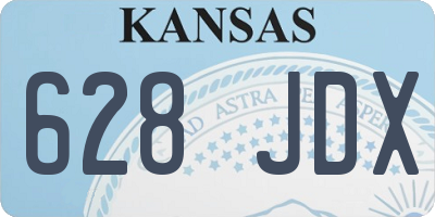 KS license plate 628JDX